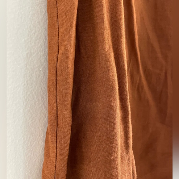 Three Graces London Linen Tank Top Rust Brown size 8 100% linen - Picture 6 of 9